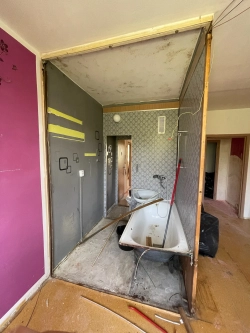 Byt během celkové modernizace